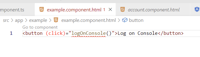 update “example.component.html“ file as below.