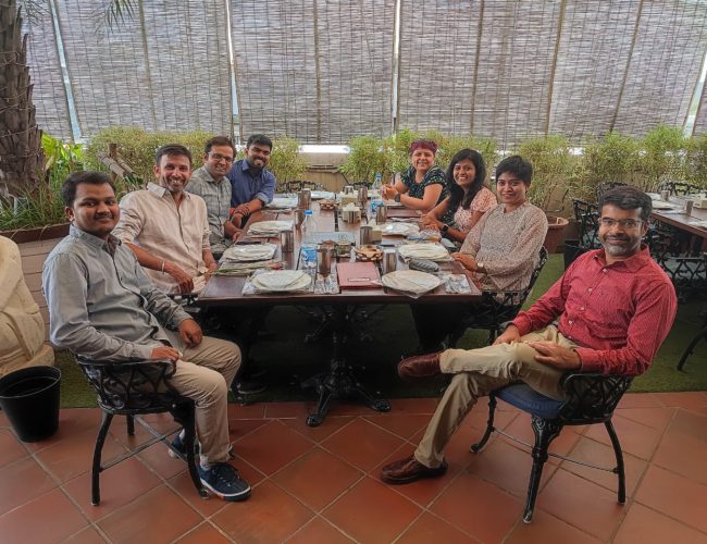 Lunch with team members in Yerawada 2022 - Photo 1