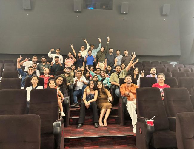 ET members at a Movie Screening for their Q1 In-person Meet 2025